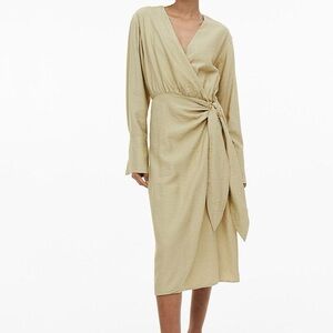 H&M Wrap Midi Dress with Side Tie